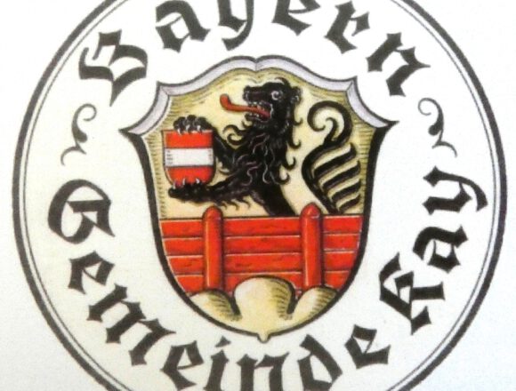 Kayer Ortswappen 1950 Das Wappen von Kay
